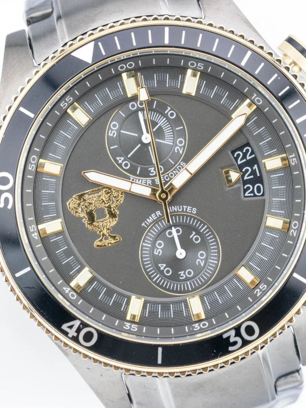 Fossil PR2121 Chronograph Gunmetal NWT Quartz Analog Men's Watch New Battery